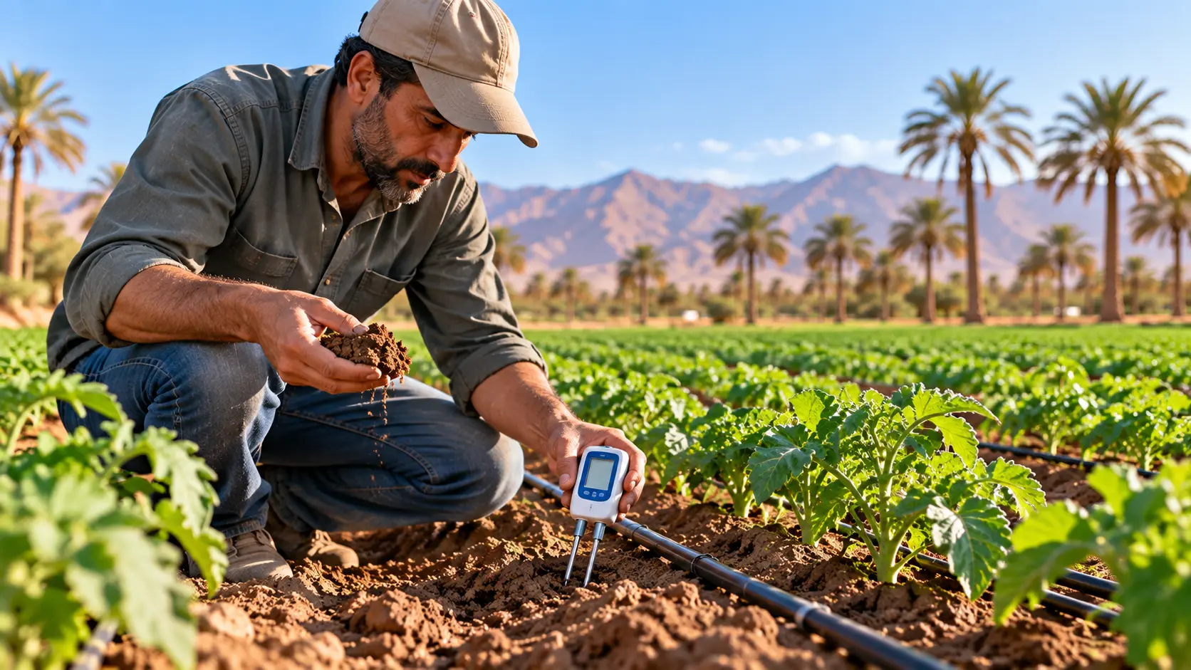 بررسی رطوبت خاک برای آبیاری کشت زمستانه